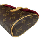 Louis Vuitton Sonatine Monogram Handbag Canvas Brown — view 9