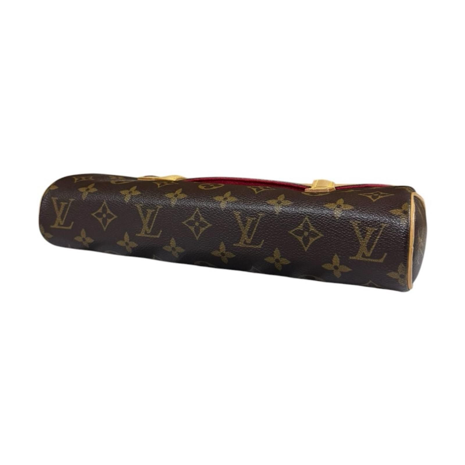 Louis Vuitton Sonatine Monogram Handbag Canvas Brown — view 6
