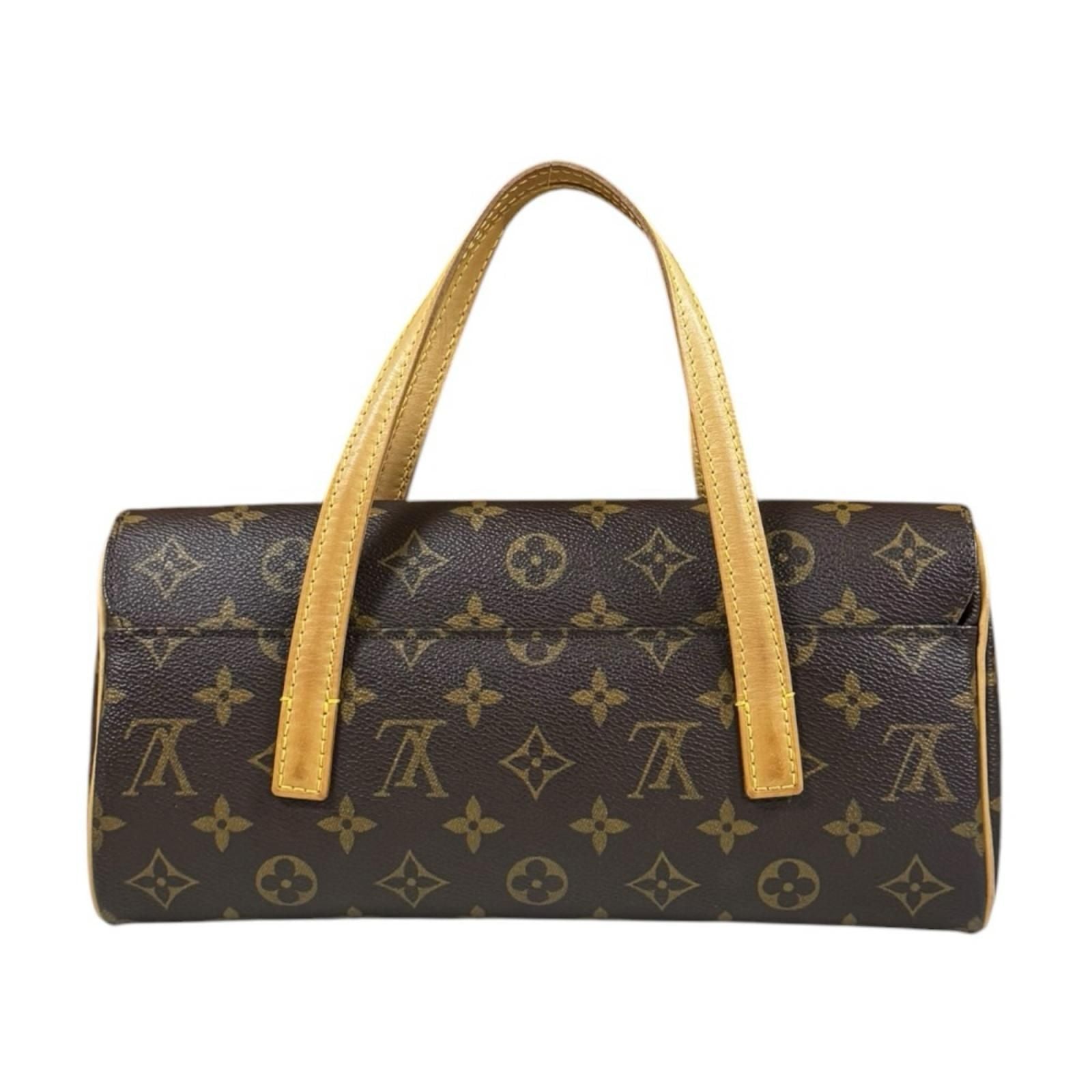 Louis Vuitton Sonatine Monogram Handbag Canvas Brown — view 3