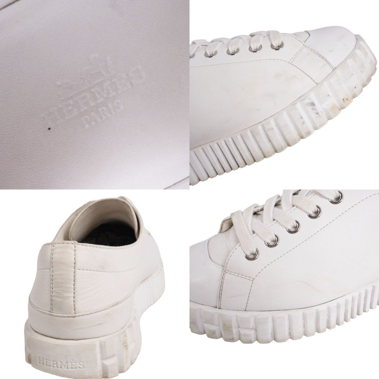 Hermes Sneakers Cross Leather Shoes — view 9