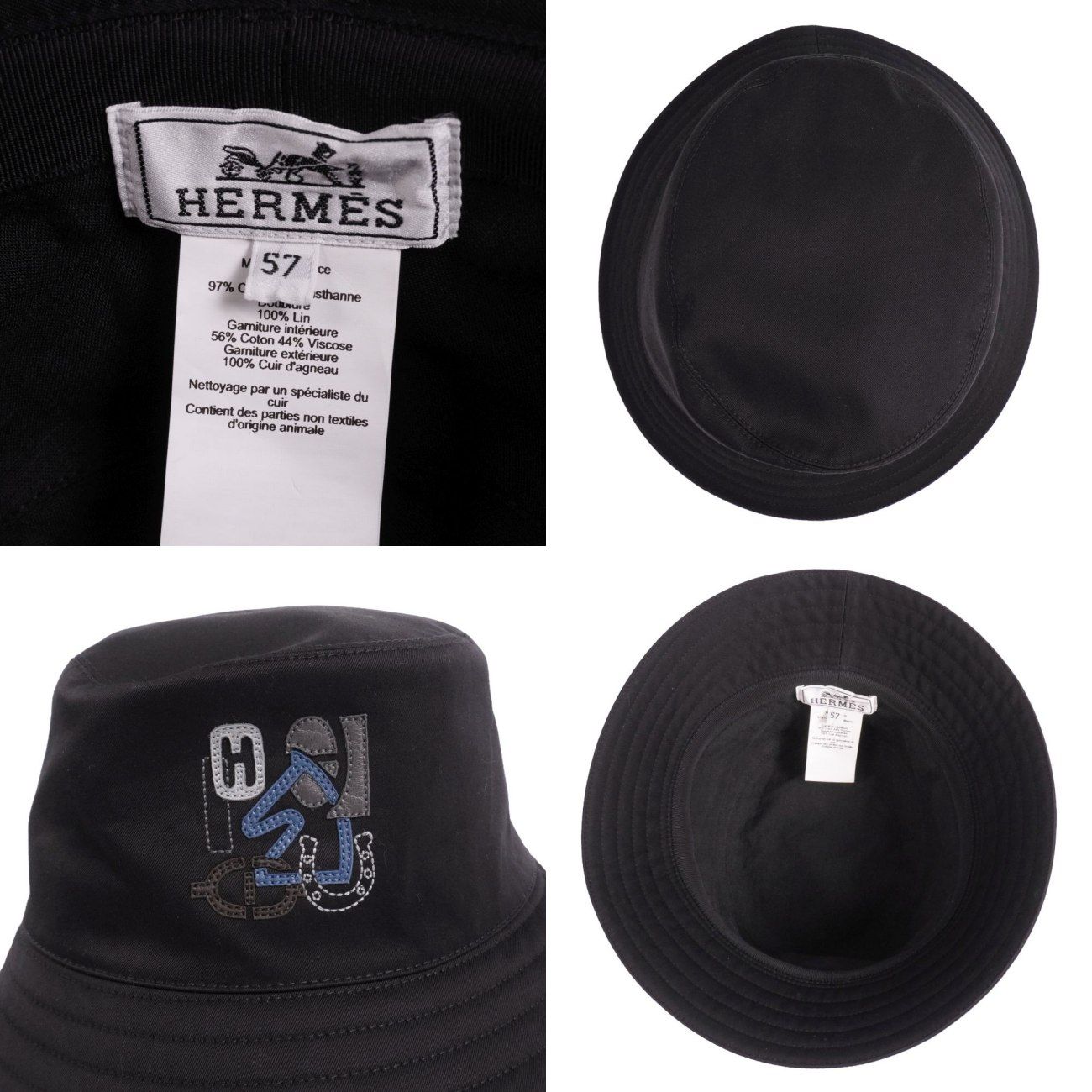 Hermes Hat Red Puzzle Bucket Hat — view 6