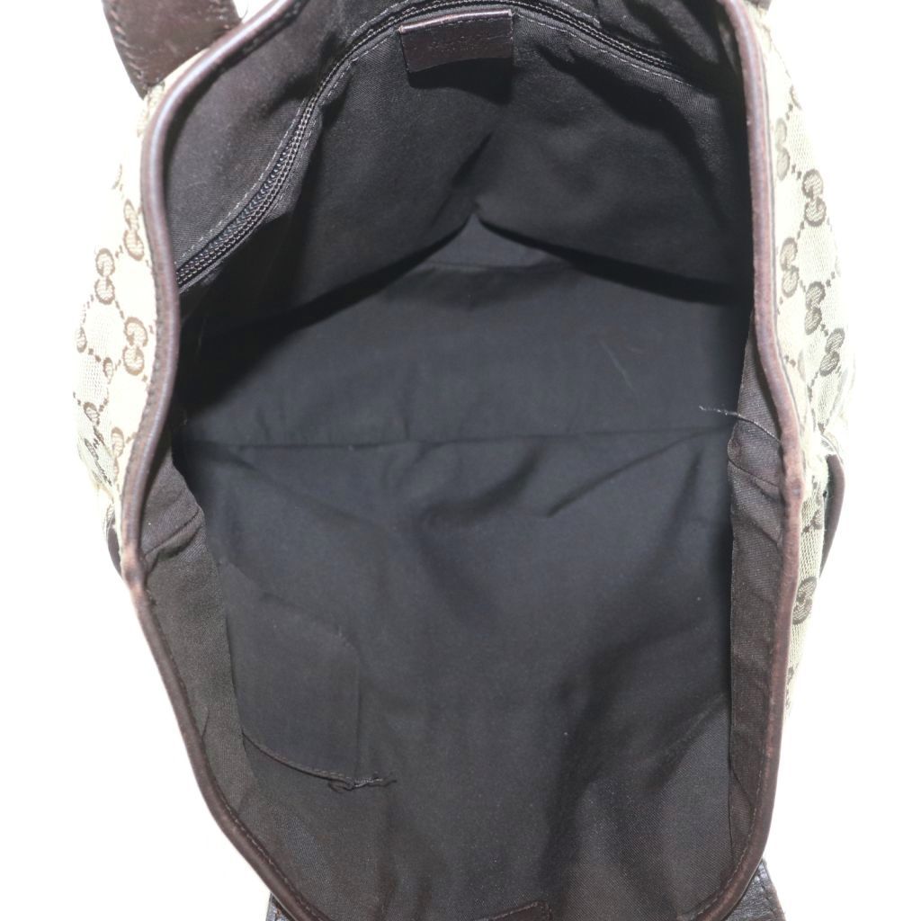 Gucci Tote Canvas Leather GG Pattern Beige Brown — view 6