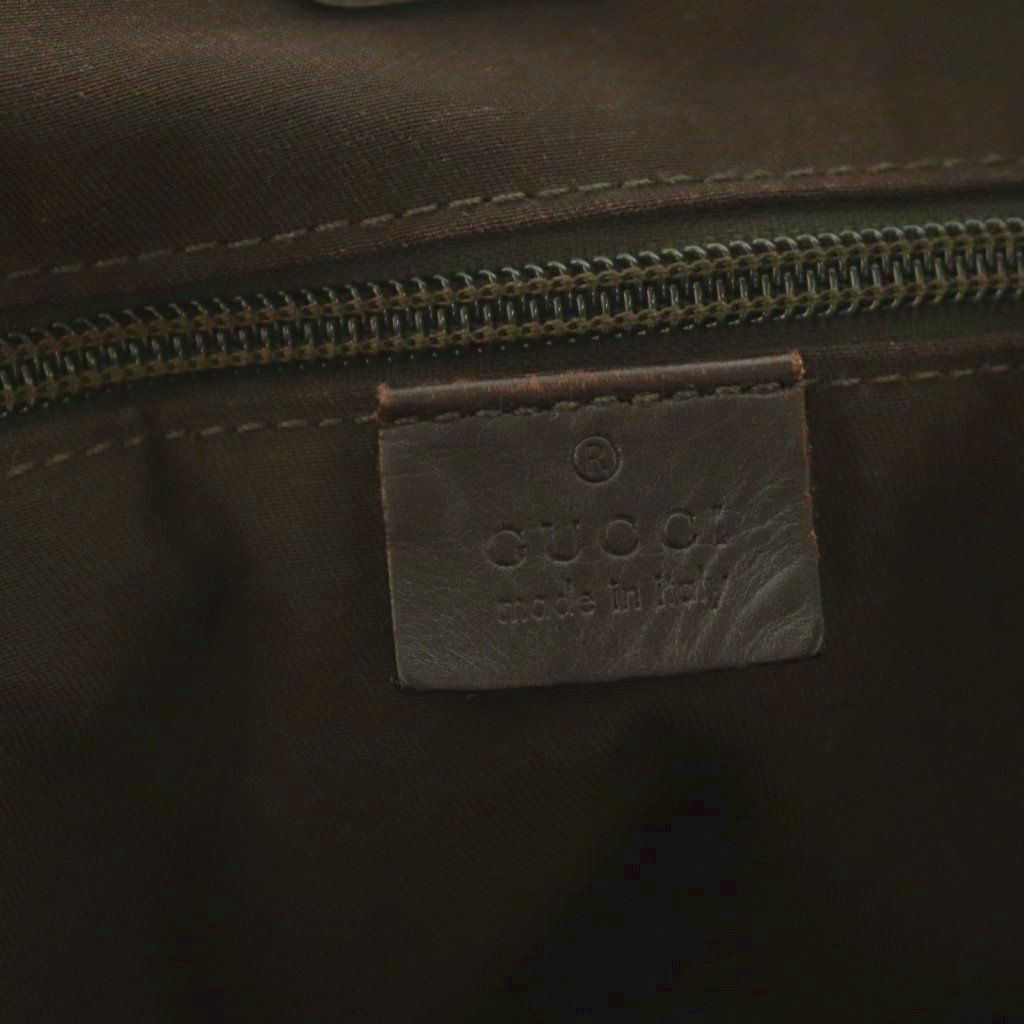 Gucci Tote Canvas Leather GG Pattern Beige Brown — view 7