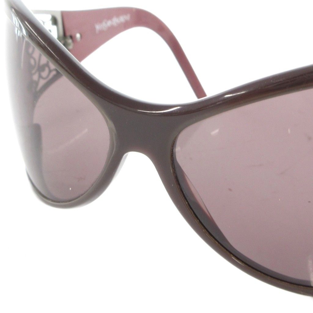 Saint Laurent Oversized Sunglasses Bordeaux Side Logo S TQ Eyewear — view 6