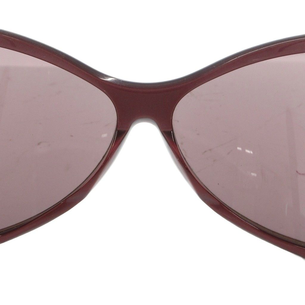 Saint Laurent Oversized Sunglasses Bordeaux Side Logo S TQ Eyewear — view 5