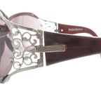 Saint Laurent Oversized Sunglasses Bordeaux Side Logo S TQ Eyewear — view 4