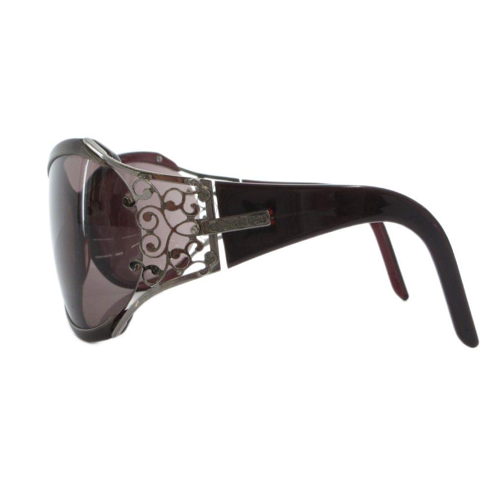Saint Laurent Oversized Sunglasses Bordeaux Side Logo S TQ Eyewear — view 3