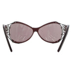 Saint Laurent Oversized Sunglasses Bordeaux Side Logo S TQ Eyewear — view 2