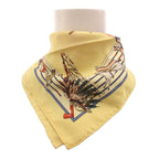 Hermes Pani la Shar Pawnee Carre 40 Scarf Silk Yellow Multicolor SD — view 3