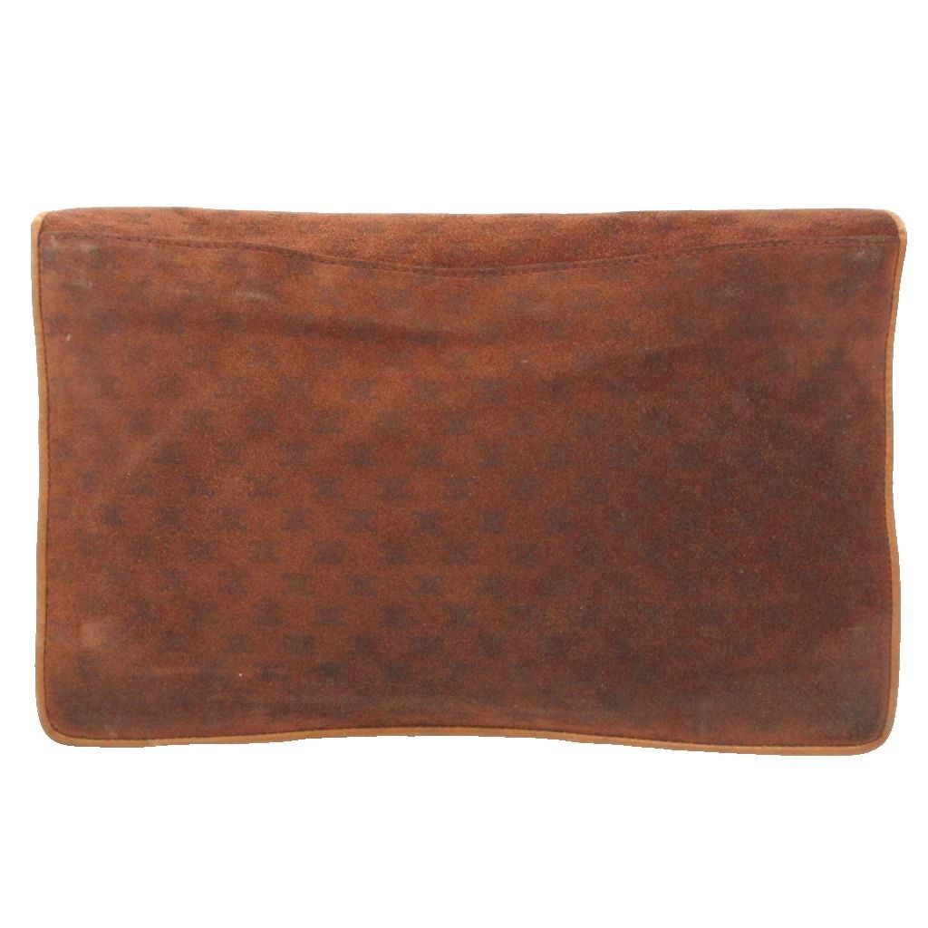 Celine Handbag Clutch Party Brown Suede SD — view 2
