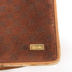 Celine Handbag Clutch Party Brown Suede SD — view 8