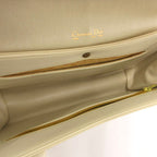 Dior Shoulder Bag Second Leather Logo Open/close Coin Purse Ecru MX — view 8