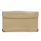 Dior Shoulder Bag Second Leather Logo Open/close Coin Purse Ecru MX — view 3