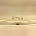 Dior Shoulder Bag Second Leather Logo Open/close Coin Purse Ecru MX — view 9