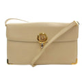 Dior Shoulder Bag Second Leather Logo Open/close Coin Purse Ecru MX