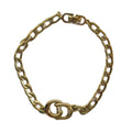 Dior Bracelet Bangle Logo Gold