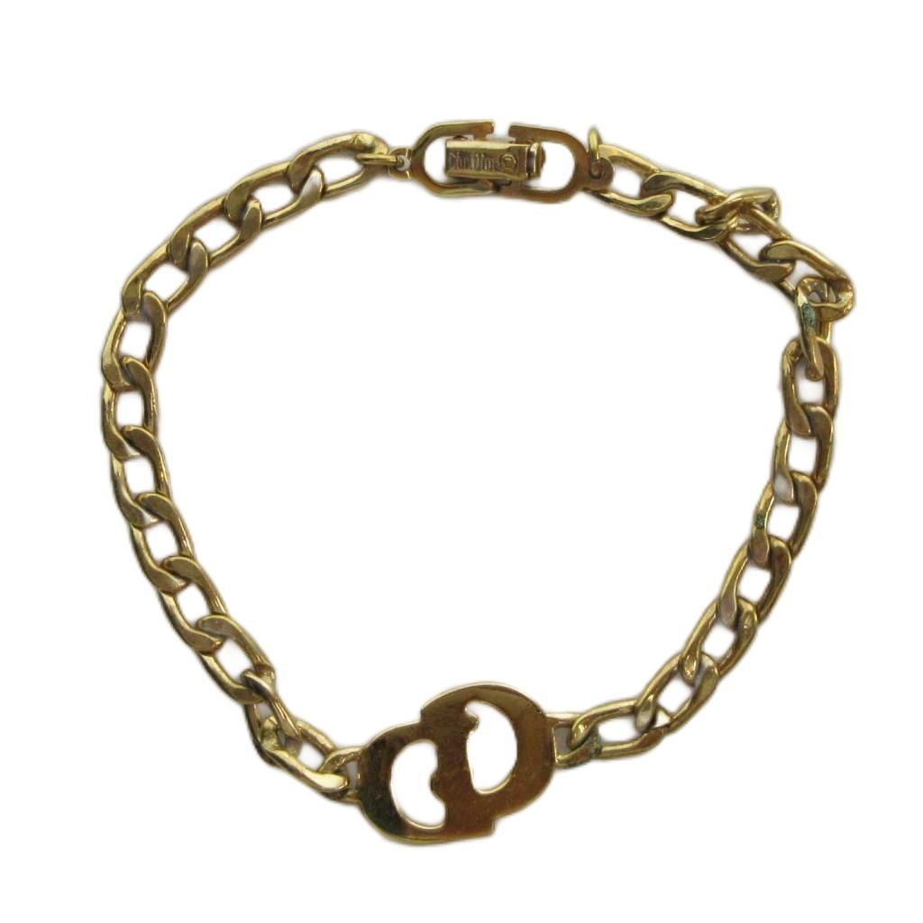 Dior Bracelet Bangle Logo Gold — view 2