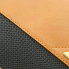 Saint Laurent Vintage Shoulder Bag Flap Leather Crossbody Navy Brown — view 7