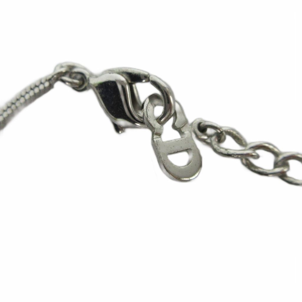 Dior Trotter Number Pendant Logo Pattern Silver Color Black — view 5