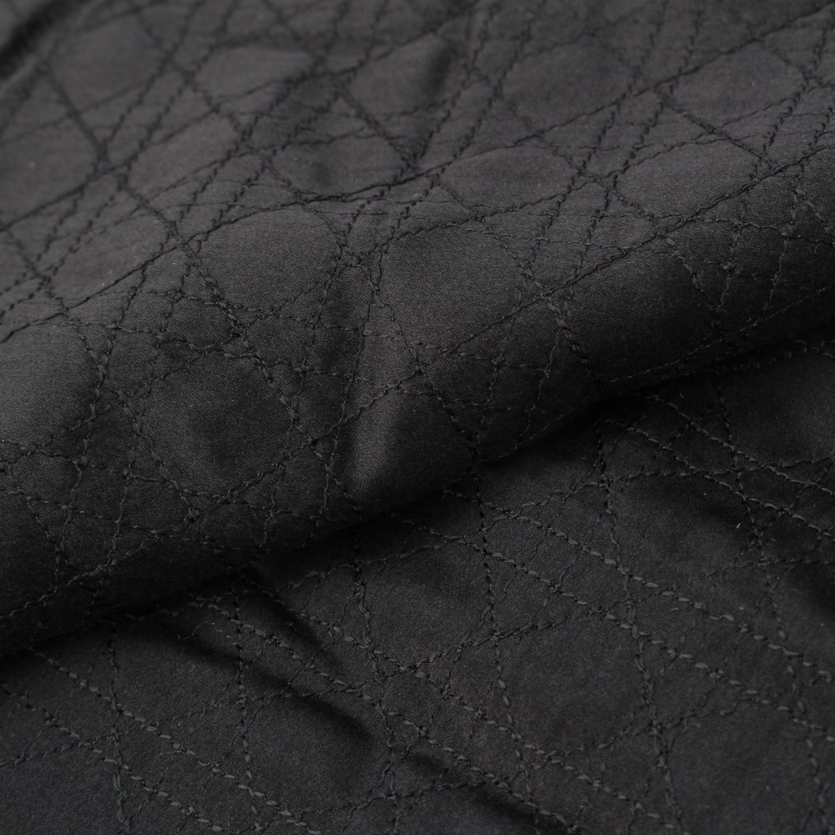 Dior Galliano Era Cashmere Silk Cannage Scarf Shawl Black — view 5