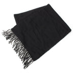 Dior Galliano Era Cashmere Silk Cannage Scarf Shawl Black