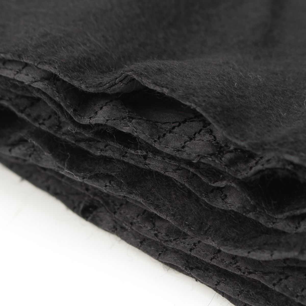 Dior Galliano Era Cashmere Silk Cannage Scarf Shawl Black — view 9