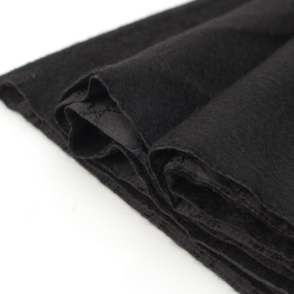 Dior Galliano Era Cashmere Silk Cannage Scarf Shawl Black — view 8