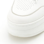 Celine Block Leather Sneakers Platform Shoes White — view 8