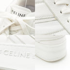 Celine Block Leather Sneakers Platform Shoes White — view 9