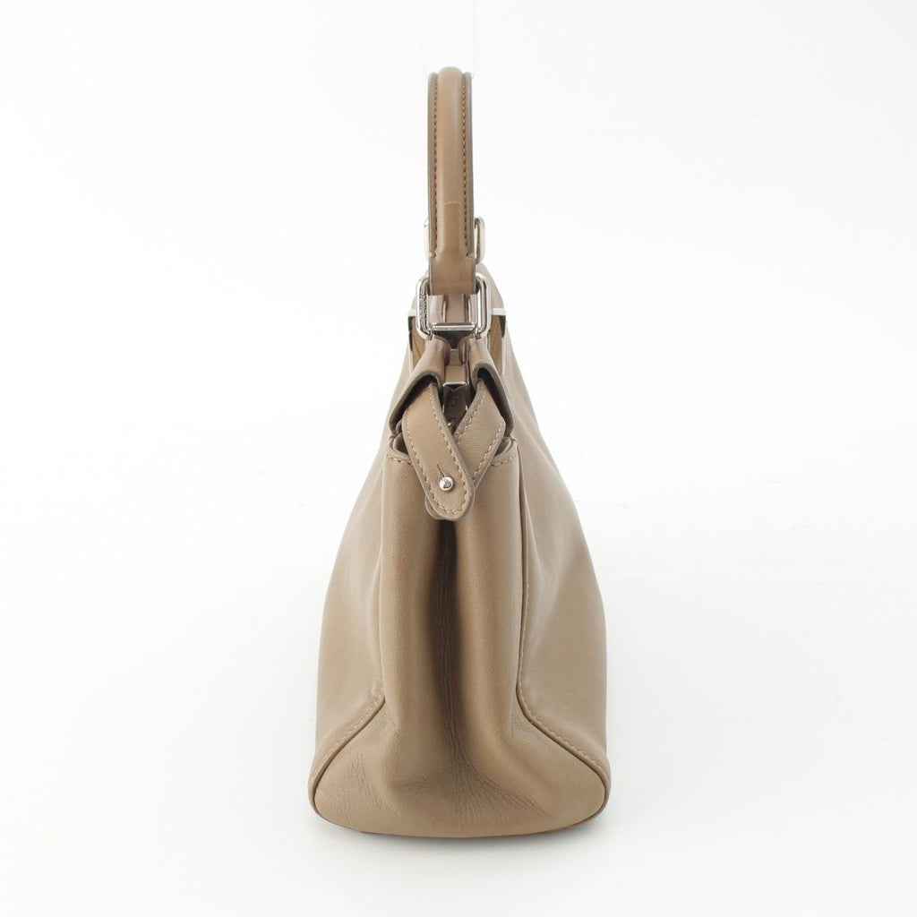 Fendi Peekaboo Mini Leather Shoulder Bag 2-Way Hand Beige — view 3