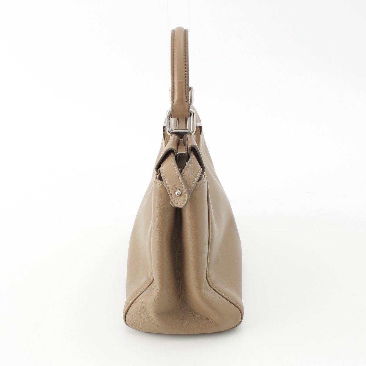 Fendi Peekaboo Mini Leather Shoulder Bag 2-Way Hand Beige — view 3