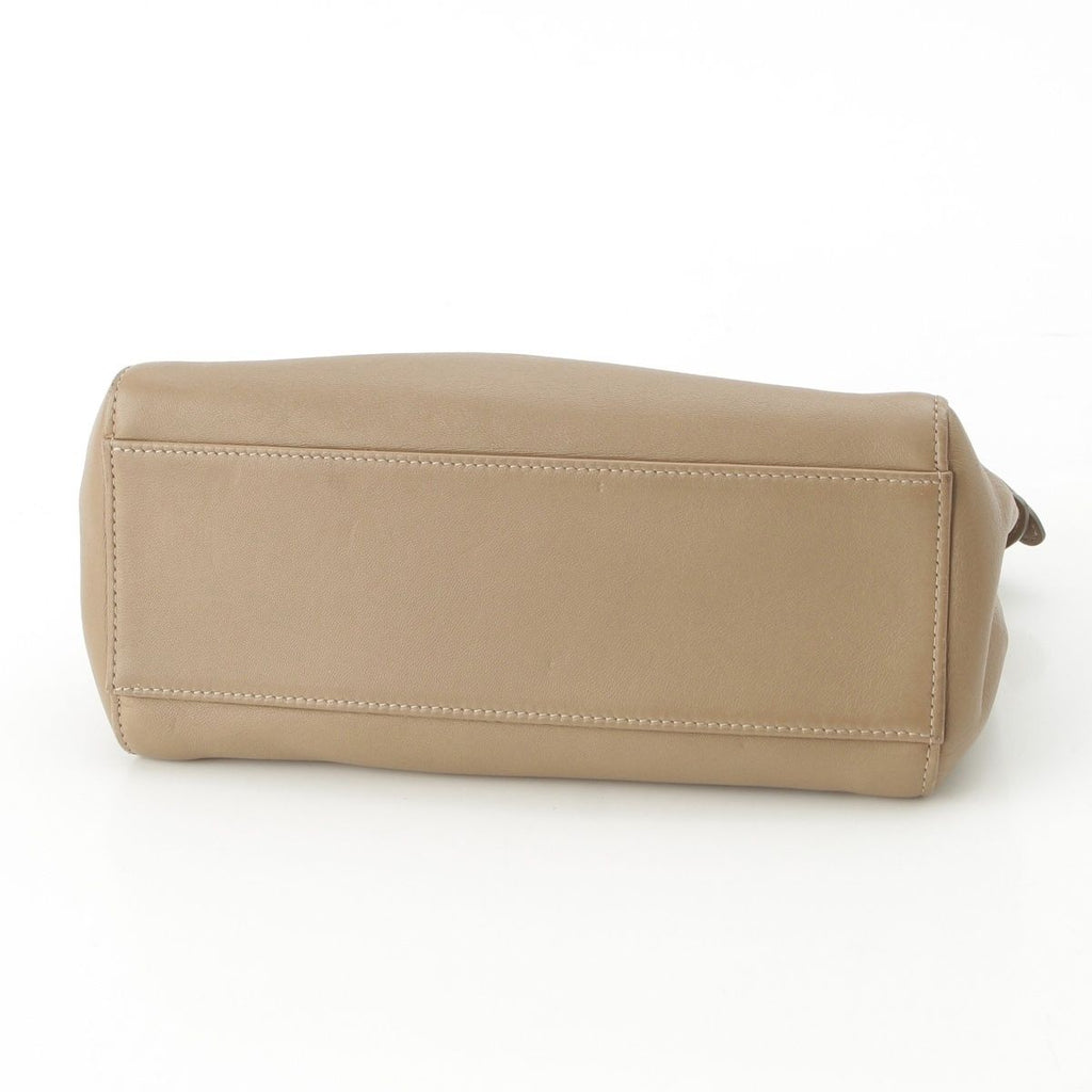 Fendi Peekaboo Mini Leather Shoulder Bag 2-Way Hand Beige — view 5