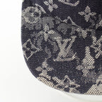 Louis Vuitton Cotton Monogram Tapestry Cap Indigo 60 — view 8