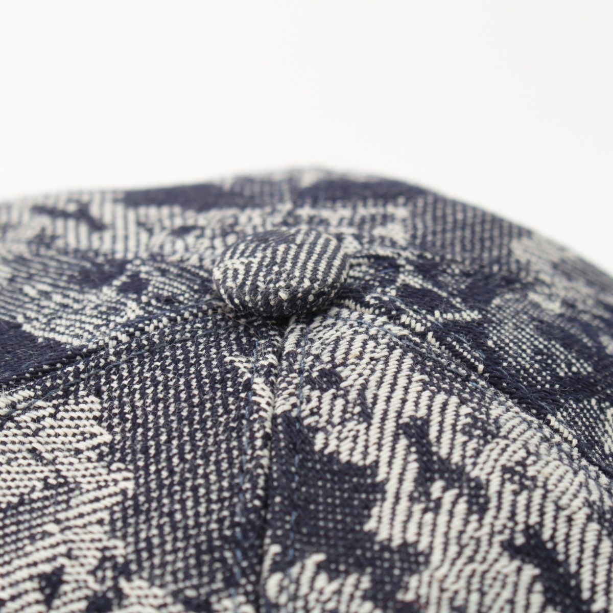 Louis Vuitton Cotton Monogram Tapestry Cap Indigo 60 — view 6