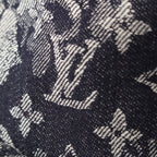 Louis Vuitton Cotton Monogram Tapestry Cap Indigo 60 — view 7