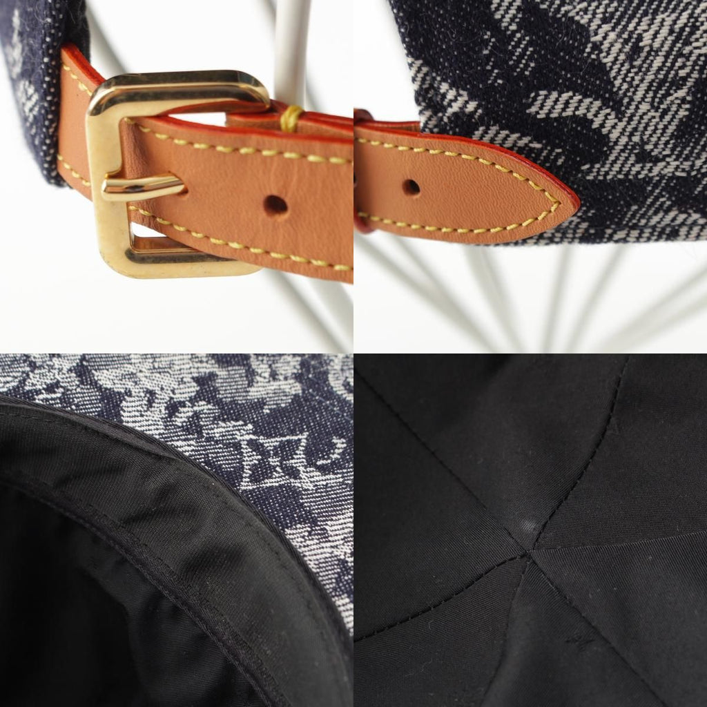 Louis Vuitton Cotton Monogram Tapestry Cap Indigo 60 — view 9
