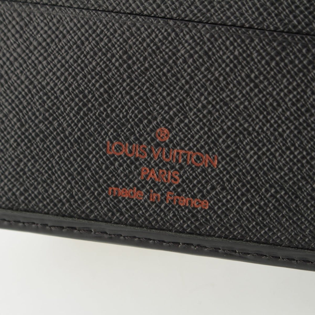 Louis Vuitton Portobiert Cles Epi Leather Bifold Wallet Black — view 5