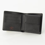 Louis Vuitton Portobiert Cles Epi Leather Bifold Wallet Black — view 4
