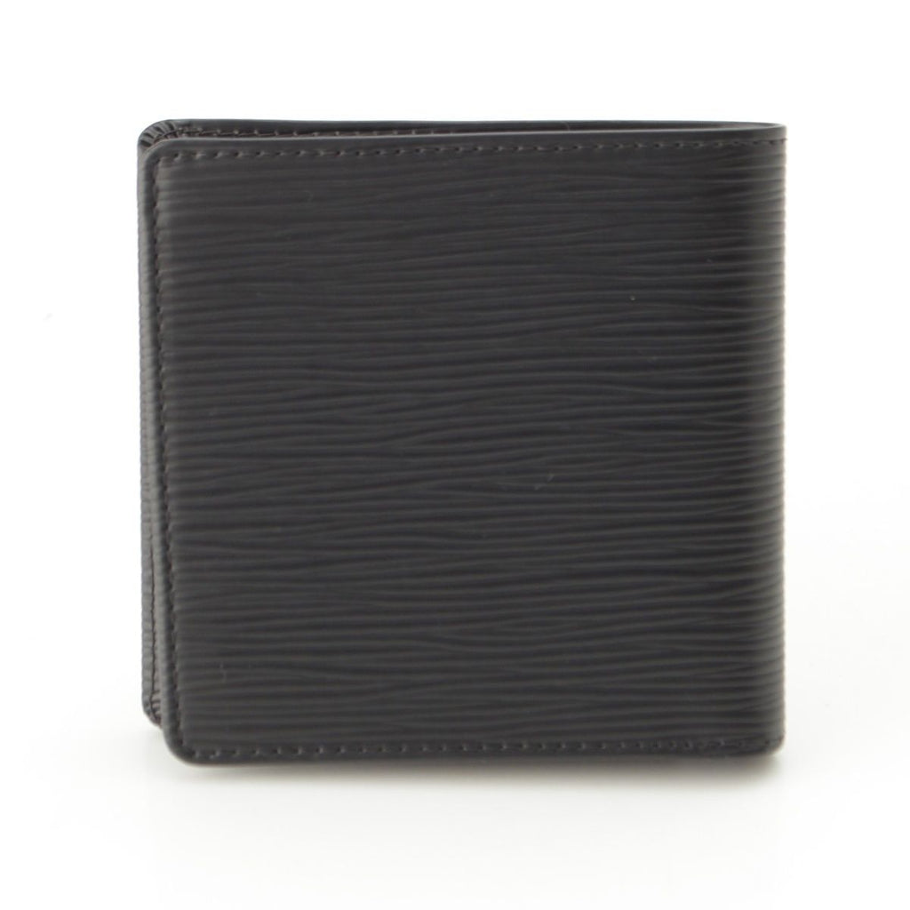 Louis Vuitton Portobiert Cles Epi Leather Bifold Wallet Black — view 2