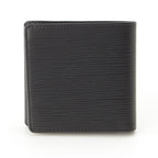 Louis Vuitton Portobiert Cles Epi Leather Bifold Wallet Black — view 2
