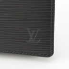 Louis Vuitton Portobiert Cles Epi Leather Bifold Wallet Black — view 8