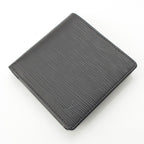 Louis Vuitton Portobiert Cles Epi Leather Bifold Wallet Black — view 3