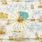 Hermes Carre 90 Silk Voiles de Lumiere Sailing Ship of Light Scarf Green — view 6