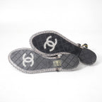 Chanel Sandals 36 10c CC Logo CC Ankle Strap Chain Thong — view 8