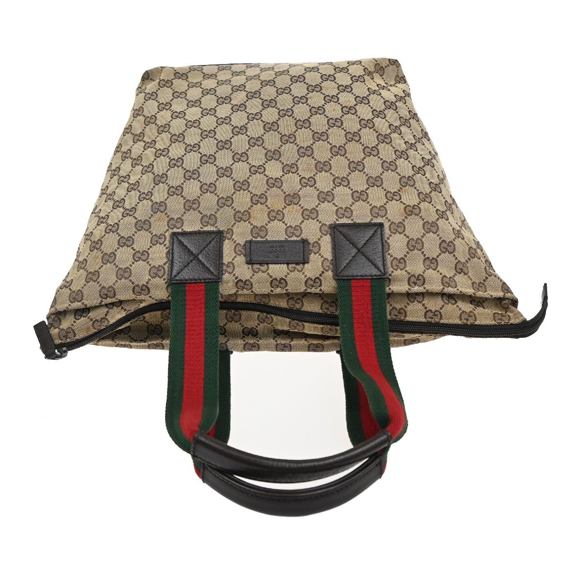 Gucci GG Sherry Line Handbag Canvas Leather — view 5