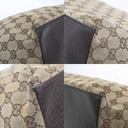 Gucci GG Sherry Line Handbag Canvas Leather — view 7