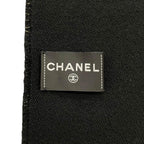 Chanel Scarf CC Logo Wool Lame Black Gold — view 7