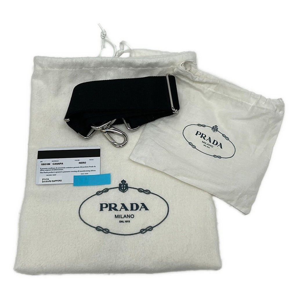 Prada Tote Canapa Black — view 8