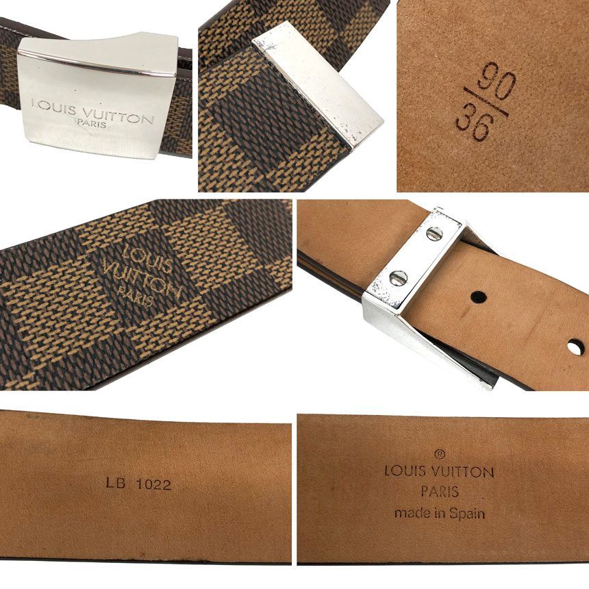 Louis Vuitton Damier Belt Ceinture Carre — view 3