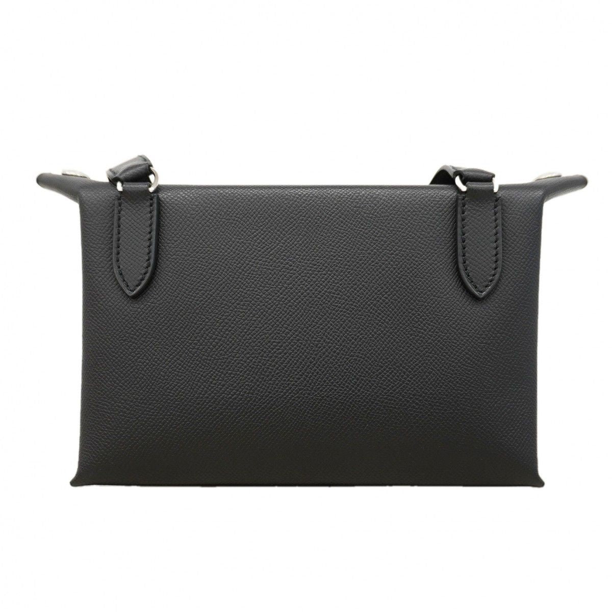 Hermes Shoulder Bag Widoposh Veau Epsom Black Silver — view 8